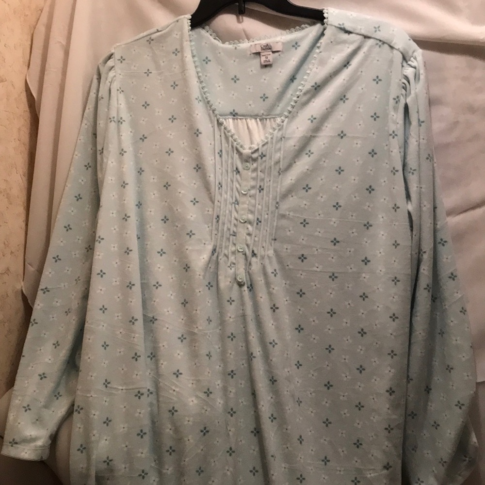 NWT Sz 3x green flower nightgown